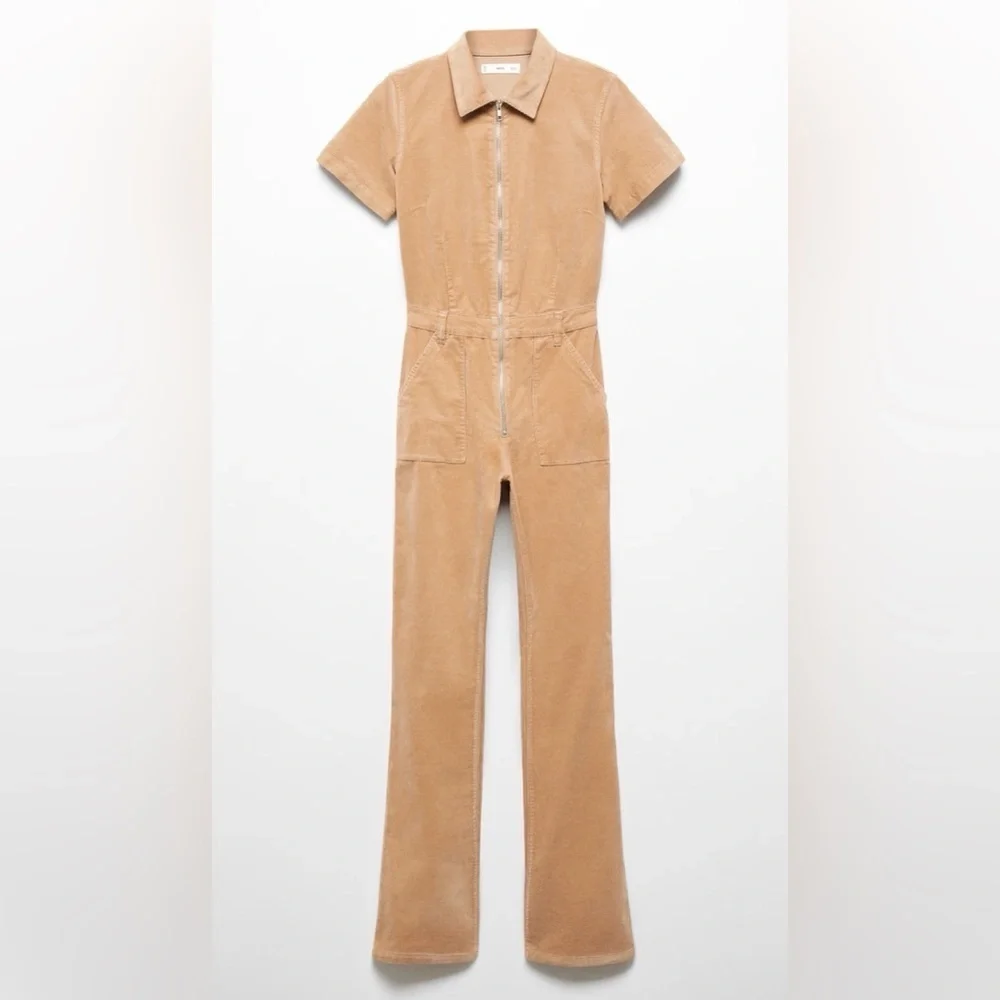 Mango CORDUROY JUMPSUIT WITH ZIP M